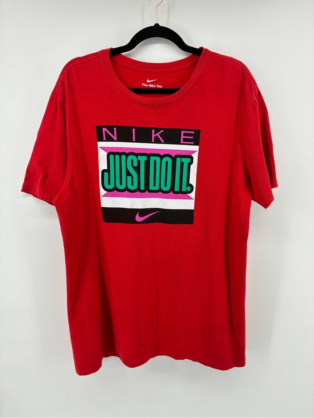 Nike Men’s Red Short Sleeve Crewneck Tee - The Nike Tee